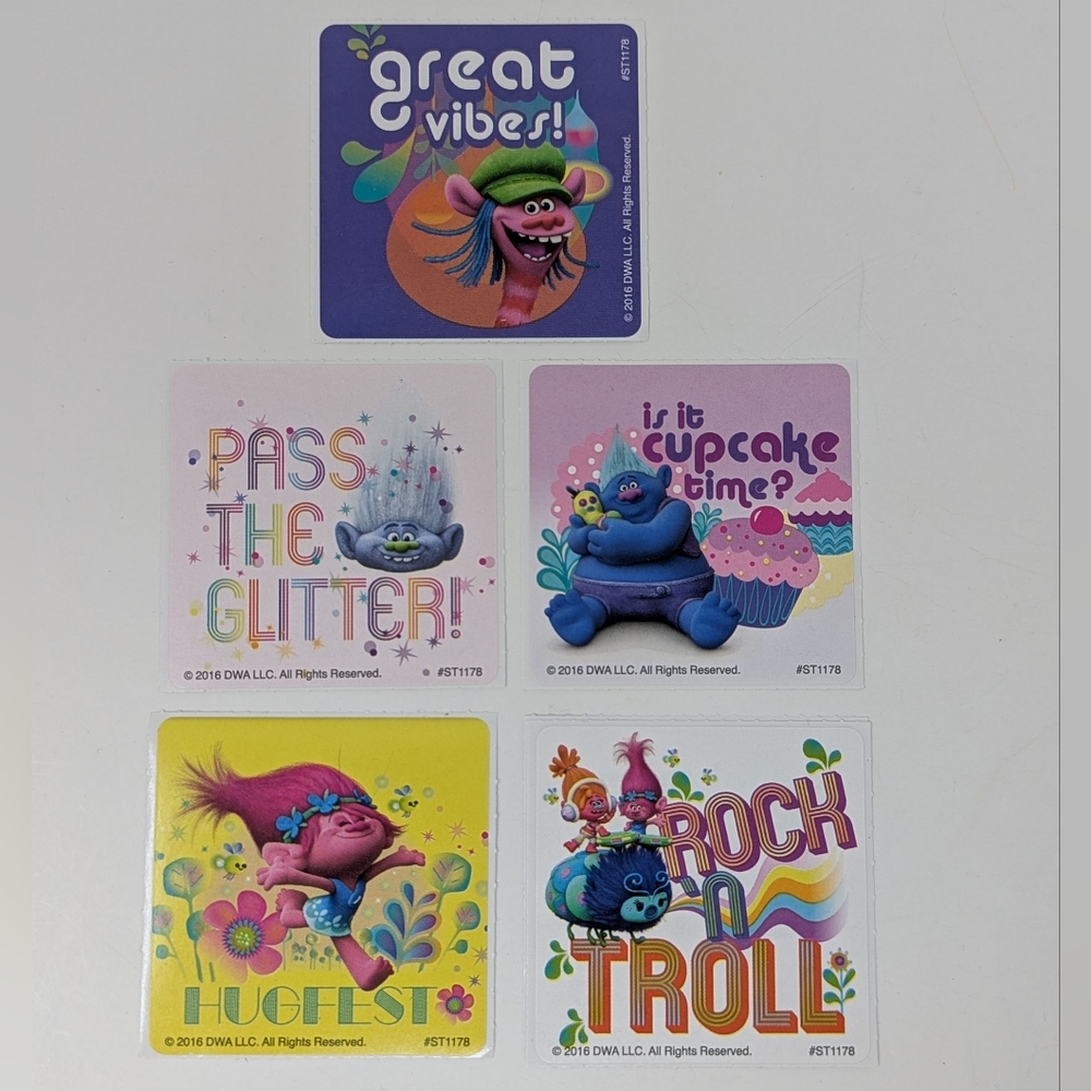 Smile Makers Stickers Troll Movie 2016